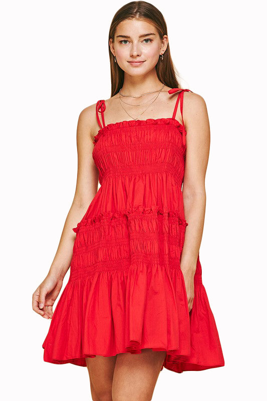 H&m red mini outlet dress