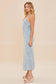 The Panda - Denim V-Neck Sleeveless Maxi Denim Dress