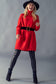 Snail -  Red Long Sleeve Sweater Dress