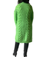 Cat -  Green Long Wool Sweater Cardigan With long  Sleeves