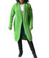 Cat -  Green Long Wool Sweater Cardigan With long  Sleeves