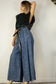 Elephant - Blue LightWeight Wide Leg Denim Pants