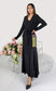 Meerkat - Black Long Sleeve Dress with Side Pocket