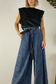 Elephant - Blue LightWeight Wide Leg Denim Pants