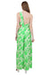 Fish - Trendy One Shoulder Floral Print Jumpsuit Green