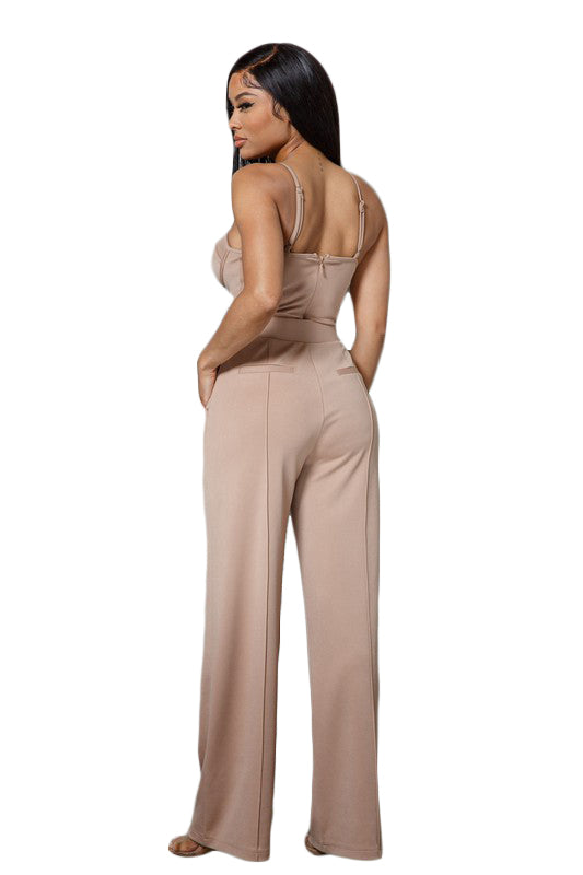 Fox Set - Mocha Three Piece Stretch Heavy Jersey Set